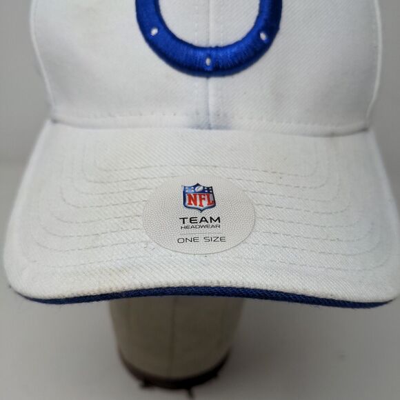 NFL Team Apparel Men's Strapback Hat White Size OSFA Embroidered Logo - Picture 5 of 13